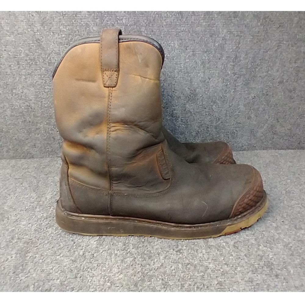 Brunt Work Boots Mens Size 13 Brown Pull On Safety Toe EH ASTM F2413-18